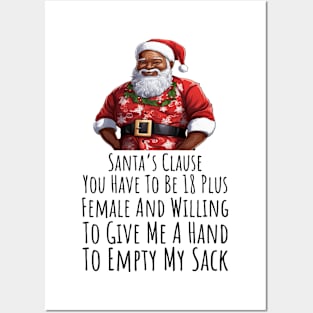 Would You Like To Give Santa A Hand To Empty His Sack Posters and Art